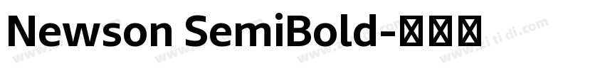 Newson SemiBold字体转换